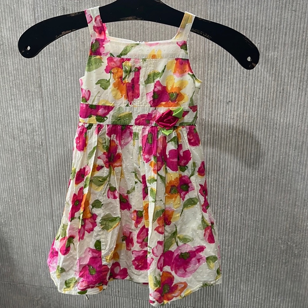 Jenny & Me SZ 5 off white ,cotton floral sundress, perfect for spring or Easter